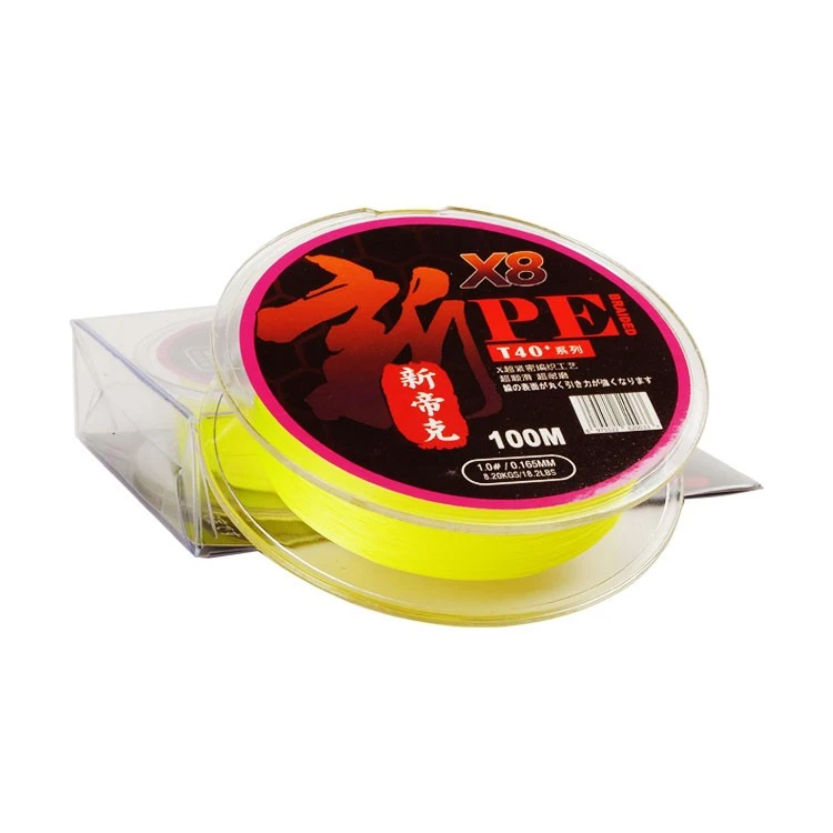 High Strength And Ultra Smooth 8-Weave PE Fishing Line Woven 100m 1000m